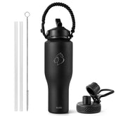 BUZIO front view showing 40oz bottle and sleek profile for travel convenience
