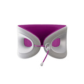 Cabeau Evolution X front view showing amethyst color and compact travel-ready design