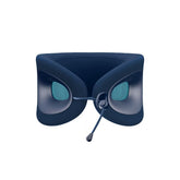 Cabeau Evolution X front view showing sapphire color and ergonomic shape for travel support