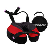 Cabeau TNE S3 front packaging in London Red showing product branding and color benefit