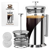 Cafe Du Chateau front view showing elegant glass and frame, highlights durable design