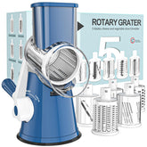 Cambom front view of rotary grater showing body and drum, stable and compact