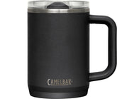 CamelBak Thrive mug front view showing compact profile and secure lid benefit