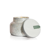 Capri Blue front jar image showing elegant mercury finish and holiday appeal