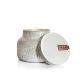Capri Blue mercury jar front view showing elegant finish and festive look