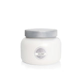 Capri Blue front jar shot showing clean white jar and brand for elegant display