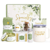 CARAKNOTS sage green box front view showing premium ready-to-gift presentation