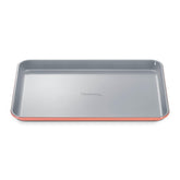 Caraway baking sheet front view showing smooth ceramic surface and oven-ready design for even baking