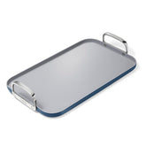 Caraway griddle front view showing full 19x12 surface and even heating benefit