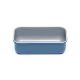 Caraway front view of loaf pan showing sleek design and easy release