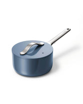Caraway sauce pan front view showing compact design and easy storage benefit