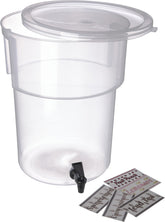 Carlisle clear dispenser front view showing capacity and visibility benefit