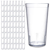 Carlisle front view of 20 oz tumbler showing shape and clarity benefit