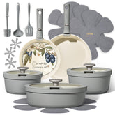 CAROTE full set front view showing complete 20-piece collection and accessories benefits