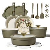 CAROTE front view of full 21-piece set showing value and completeness