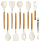 CAROTE front view of cream 10-piece set showing complete contents and neat storage