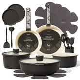 CAROTE front packaging showing full cookware set and benefits