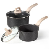 CAROTE front view with lids showing neat storage and easy serving