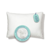 Casper Essential Cooling Pillow front view showing full king size and plush benefit