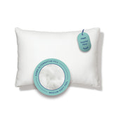 Casper Essential Pillow front view showing clean cotton percale and plush loft for comfortable sleep