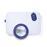 Casper front view showing clean white pillow and inviting sleep surface benefit: comfortable support