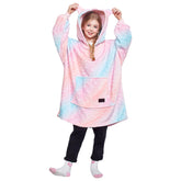 Catalonia front view of oversized cat hoodie blanket showing full coverage and comfort