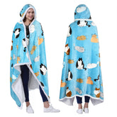 Catalonia front view of hooded poncho showing full coverage and comfort