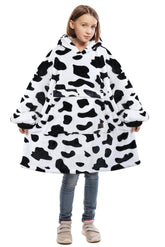 Catalonia front view oversized hoodie blanket showing full coverage and cozy fit