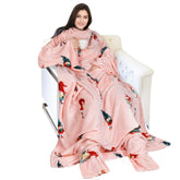 Catalonia front view wearable blanket showing full coverage and comfort