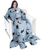 Catalonia front view wearable blanket showing full coverage and cozy warmth