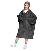 Catalonia oversized hoodie blanket front view showing full coverage and cozy hood