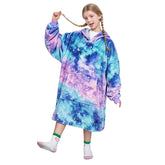 Catalonia front view of oversized hoodie blanket showing full coverage and cozy fit