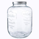 CATPOWER front view of large glass jar showing capacity and clarity