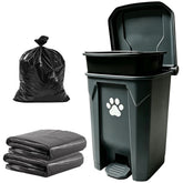 CCAATVG front view of outdoor trash can showing compact design and tidy storage