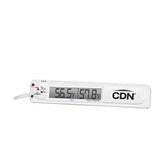 CDN TA20 front panel dual-display showing room and appliance temperatures for quick monitoring