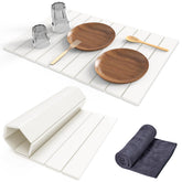 Cecnamt stone mat front view showing clean modern countertop benefit
