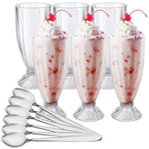 Cedilis front view of six-glass set showing classic retro look and convenience