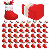 Ceenna front packaging showing 48 mini red and white stockings, ideal for bulk decorating