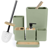 CERBIOR green set front view showing all pieces and neat coordination benefits