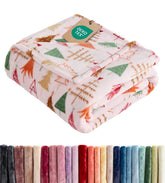 CGK Unlimited blanket front view showing festive pattern and cozy appeal