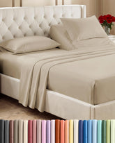 CGK Unlimited front packaging showing wheat-colored sheet set and contents