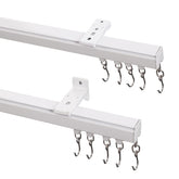 ChadMade front package showing ceiling and wall track kit, easy unboxing benefit