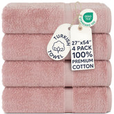 Chakir Turkish Linens folded towels front view showing plushness and coordinated set benefit