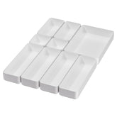 CHANCETSUI front view of white organizer set showing neat storage benefit