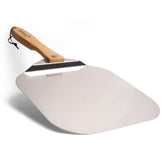 Chef Pomodoro front view aluminum peel showing blade and handle for effortless launches