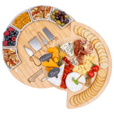 ChefSofi front view of bamboo platter showing elegant presentation benefit