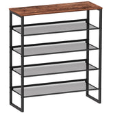CHEMPFR front view shoe rack showing stable frame and organized pairs