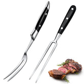 CHENGU carving forks front view showing two-pack and durable design benefit control