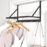 CHJgroup front view showing matte black five-hook hanger and tidy organization