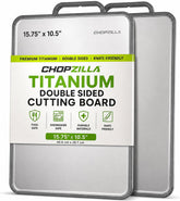 CHOPZILLA front view showing dual-sided board and sleek finish, adds modern kitchen style